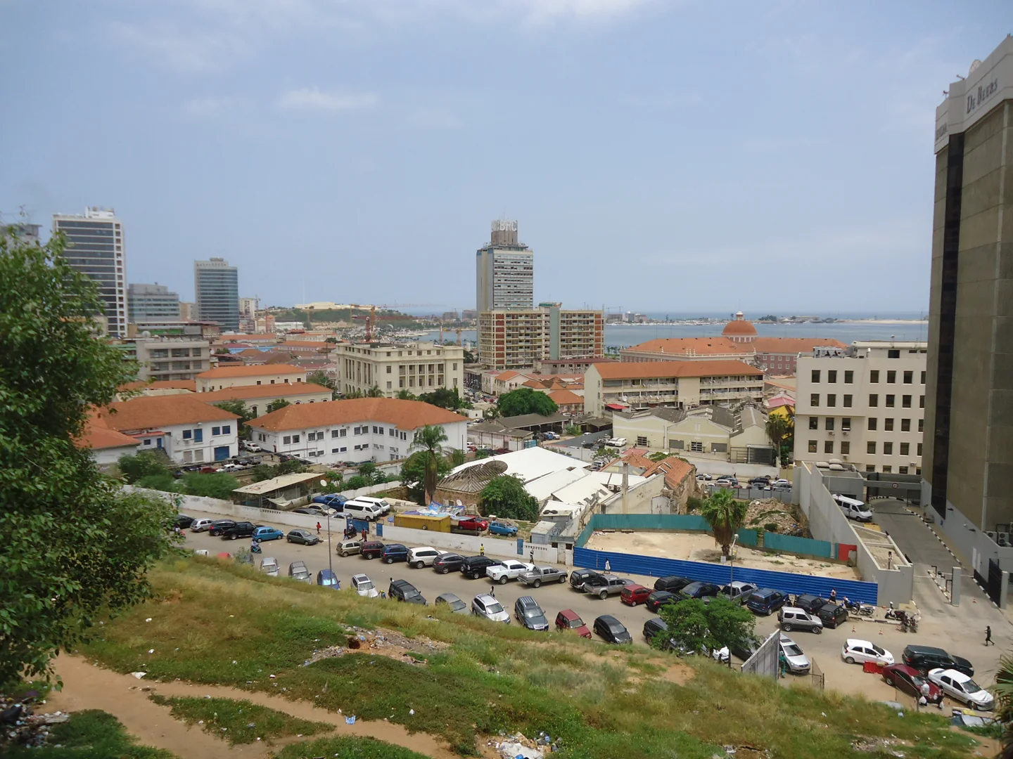 Buildings and waterfront in Luanda's Baixa district