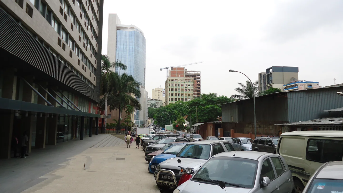 Urban buildings near Largo Amílcar Cabral in Luanda