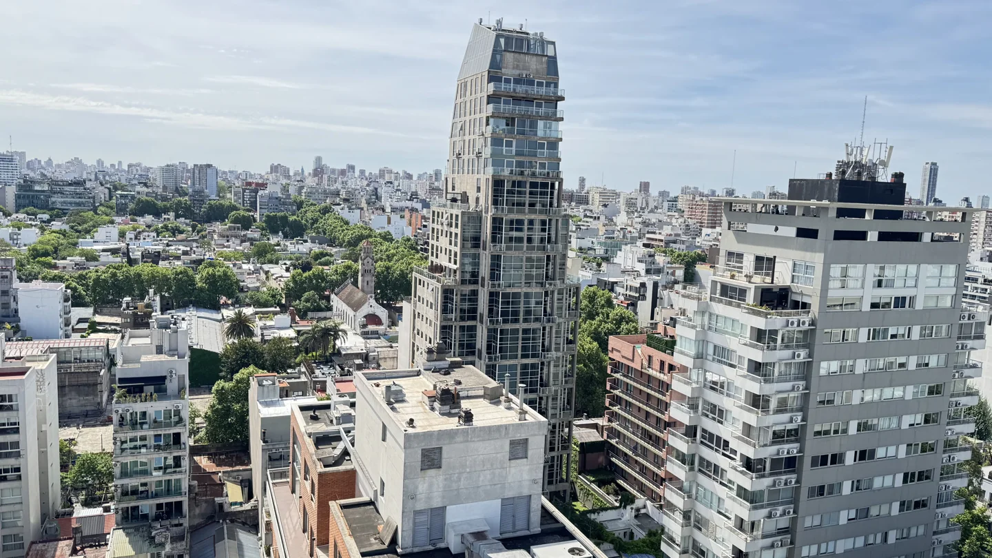 Apartment towers and surrounding buildings in Palermo Hollywood Buenos Aires