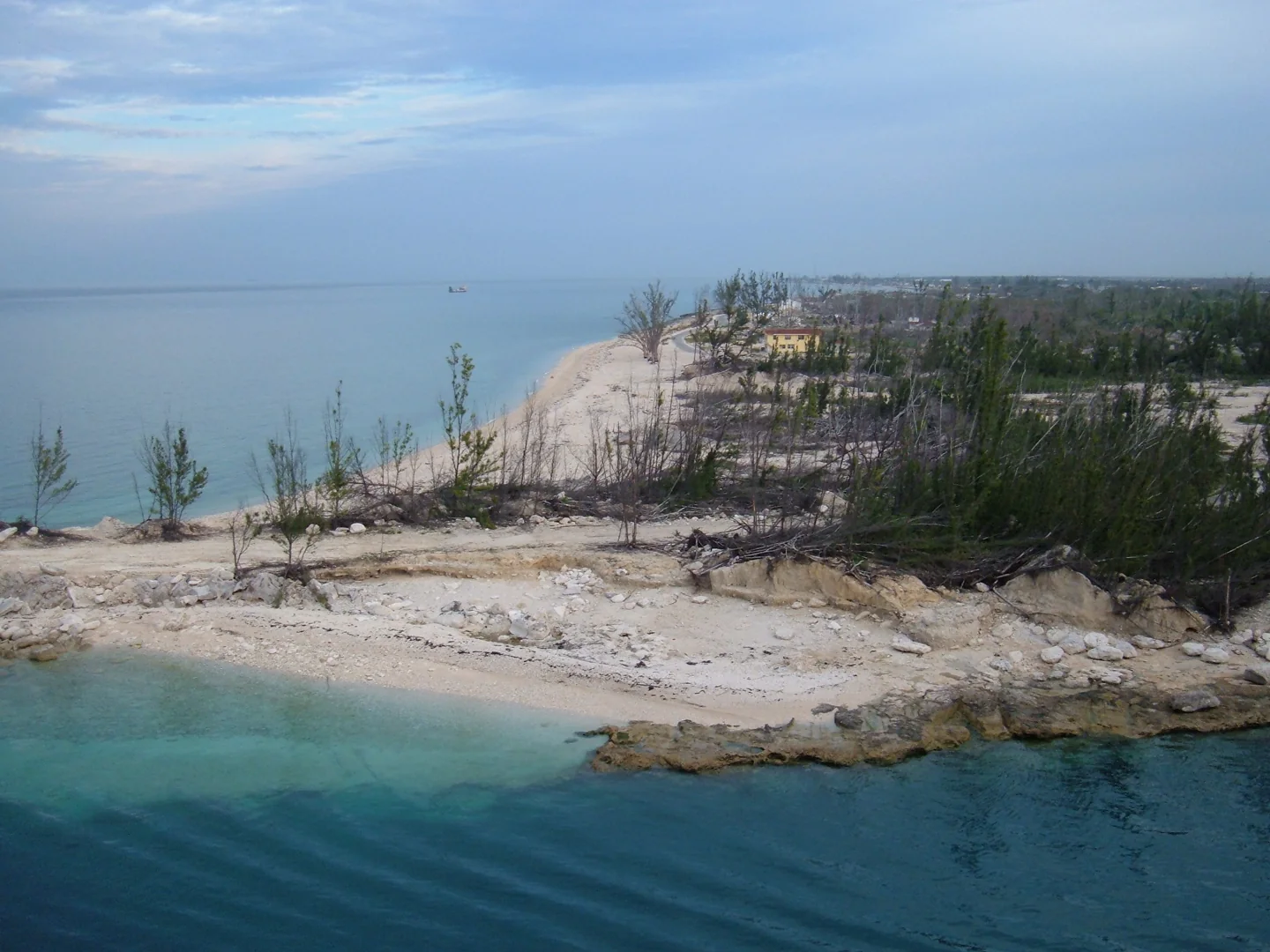 Entrance to Freeport Harbour on Grand Bahama