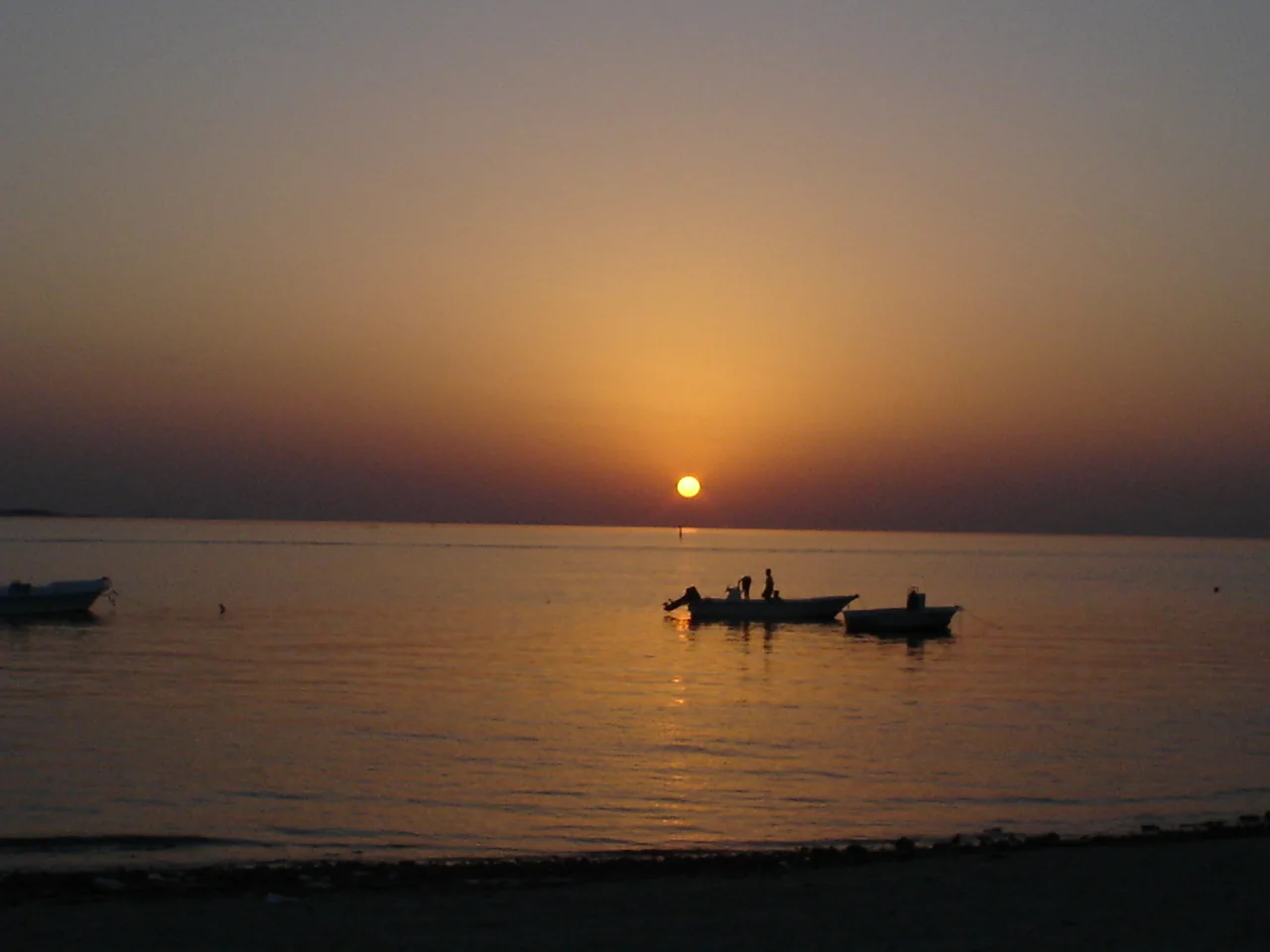 Sea and shoreline at Budaiya Beach in Bahrain