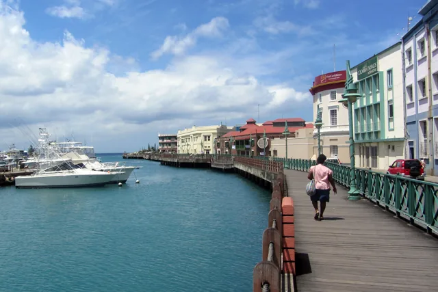 Waterfront promenade in Bridgetown