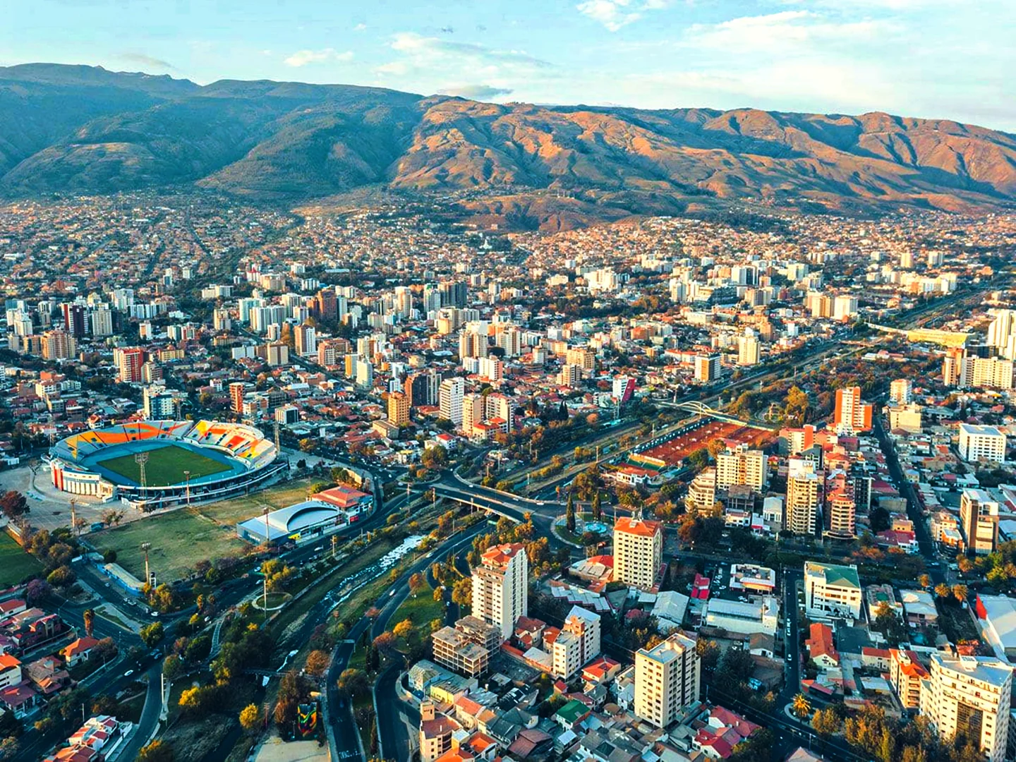 Urban buildings in Cochabamba, Bolivia