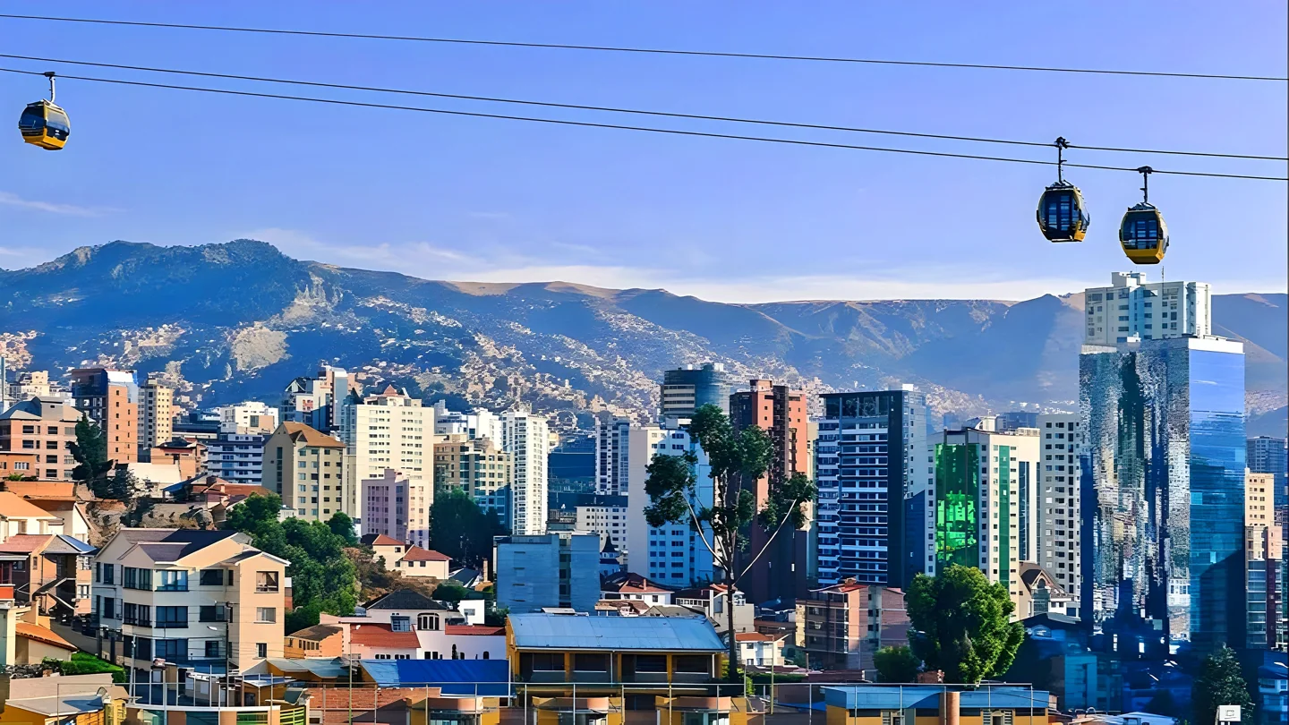 Buildings in the Sopocachi area of La Paz