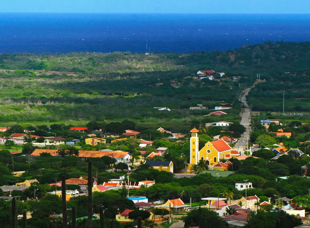 View of Rincon on Bonaire