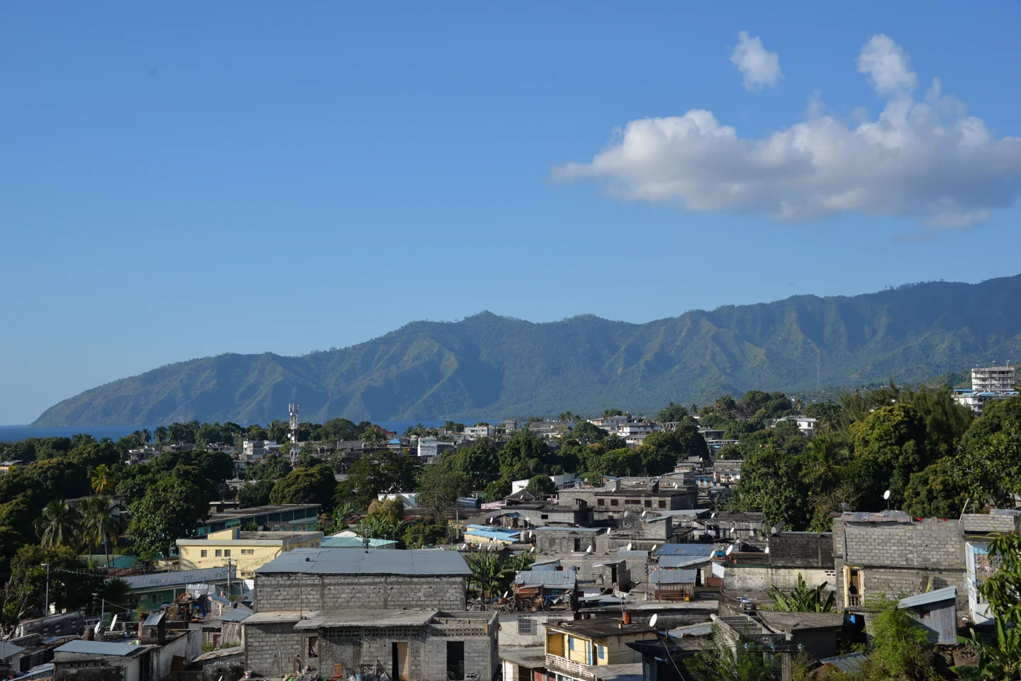A view of Mutsamudu on Anjouan