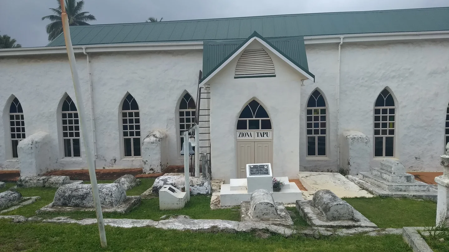 Cook Islands Christian Church building at Arutanga on Aitutaki