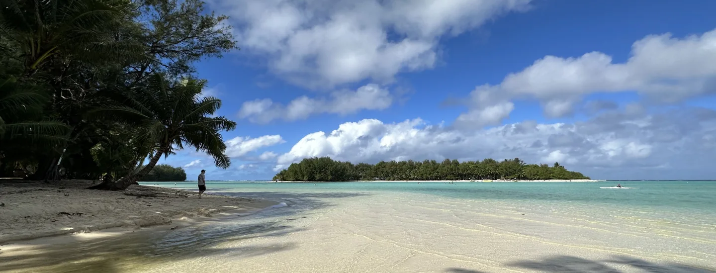Koromiri island across Muri Lagoon on Rarotonga