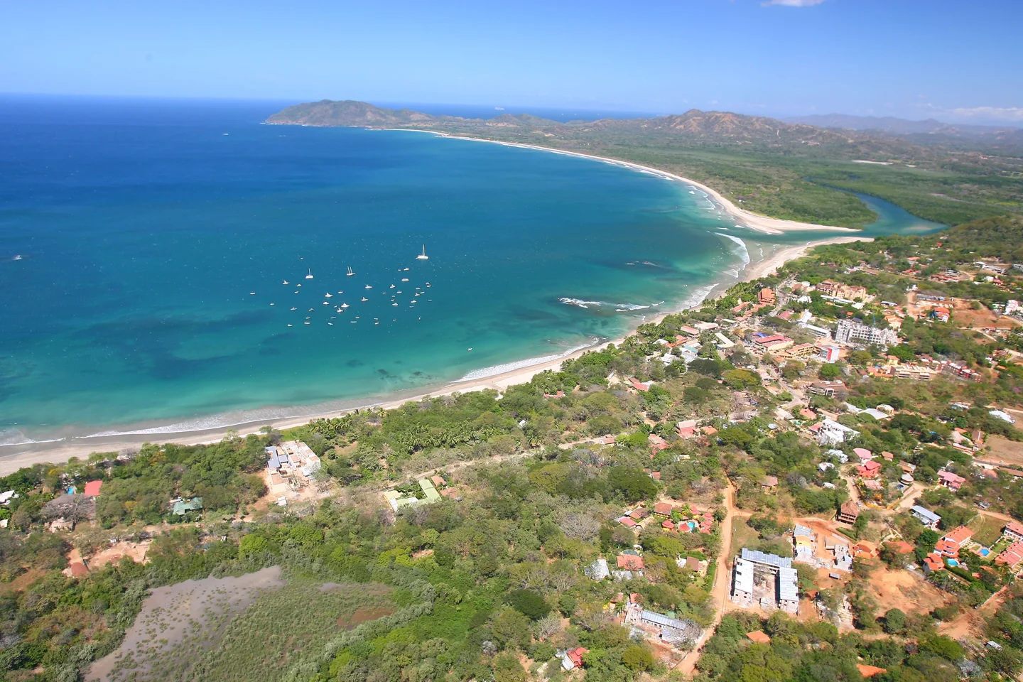 Tamarindo town, beach and Playa Grande on Costa Rica's Pacific coast in 2007