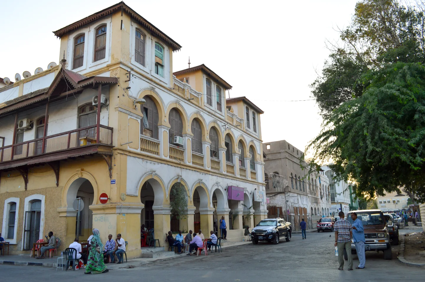 Buildings around Place Menelik in Djibouti city