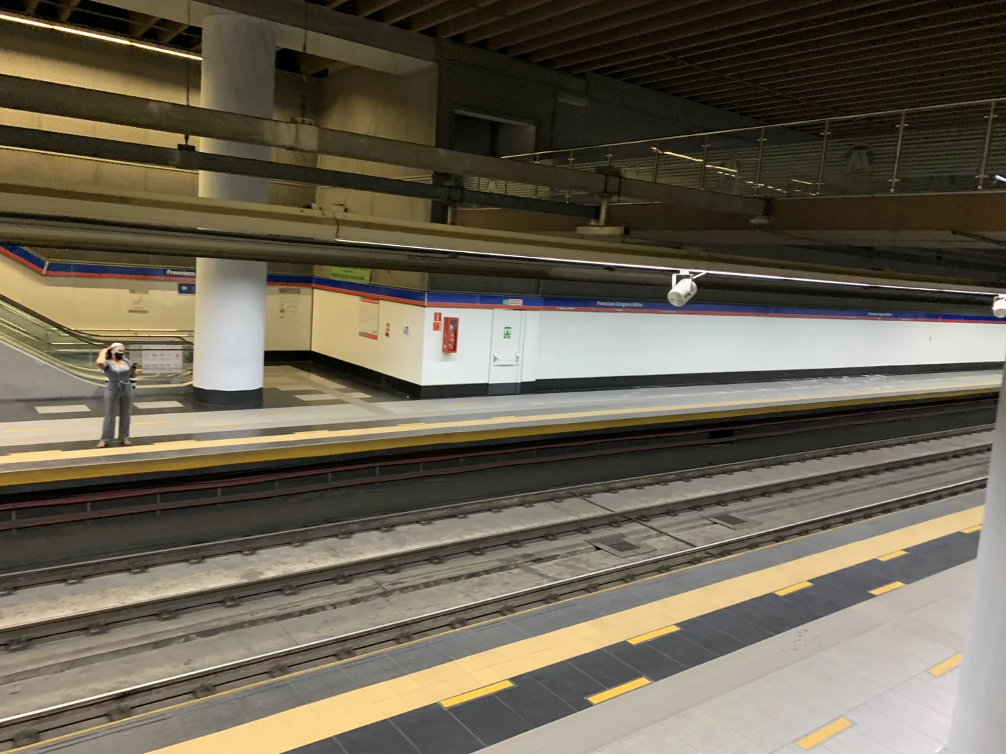 Platform at Francisco Gregorio Billini Metro station in Santo Domingo