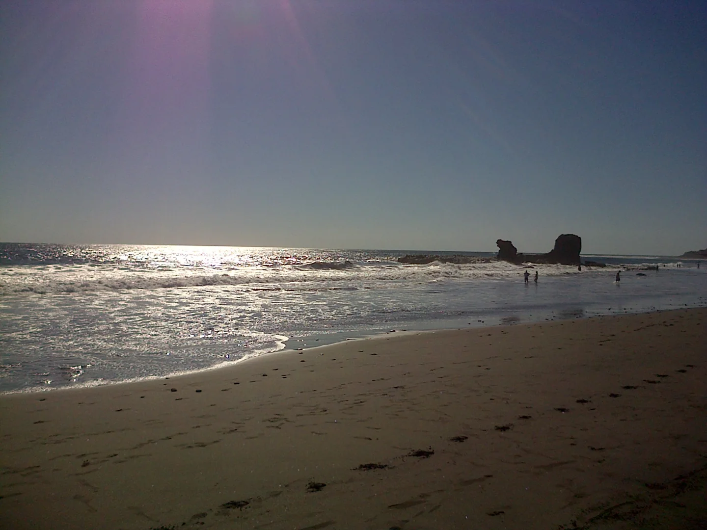 Coastal landscape at Playa El Tunco in El Salvador