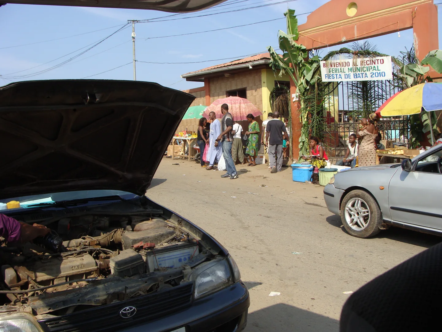 Street vendors in Bata, Equatorial Guinea