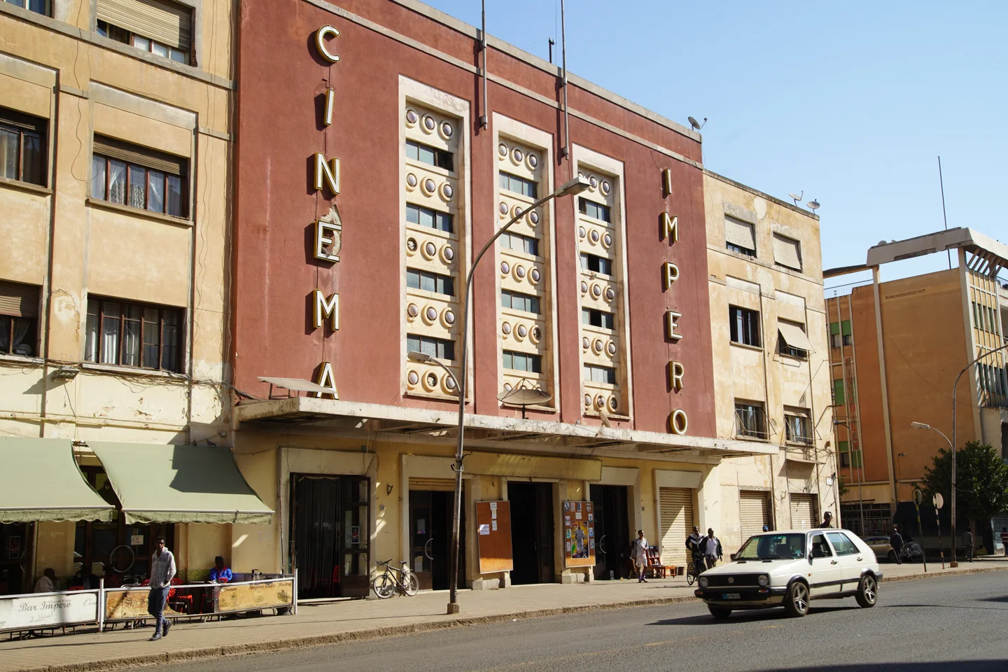 Cinema Impero frontage on Harnet Avenue in Asmara